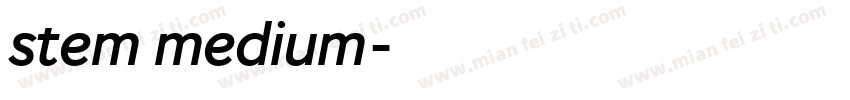 stem medium字体转换